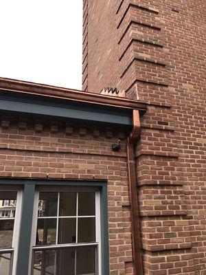 Copper gutters