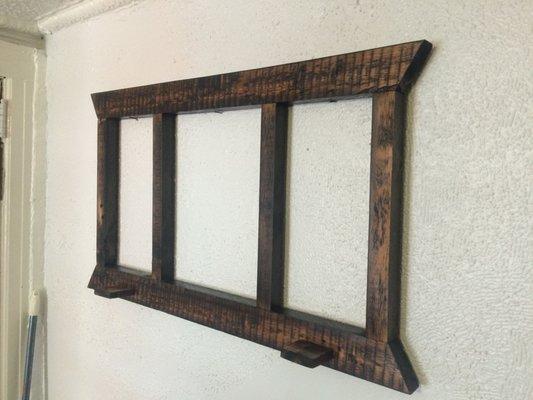 Frame built for tryptic painting