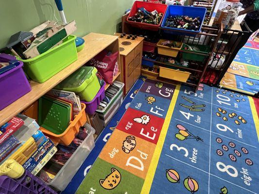 Organized play area for the Kids