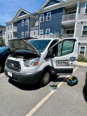 Car Battery Replacement in Boston, MA. Car battery installation Service. 2018 Ford Transit