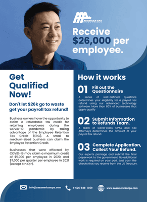 Receive $26,000 per employee  Get qualified now.