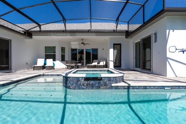 Enjoy your private pool oasis in the Florida sunshine.