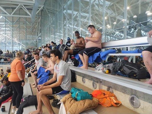 Spectator Seating at Steen Aquatic Center