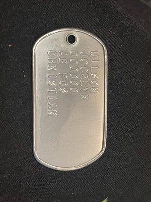 Dog tag available now