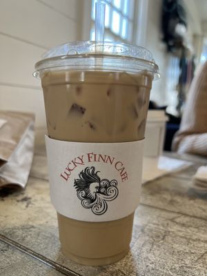 Vanilla hazelnut iced latte