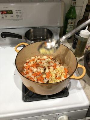 Carrots garlic onion