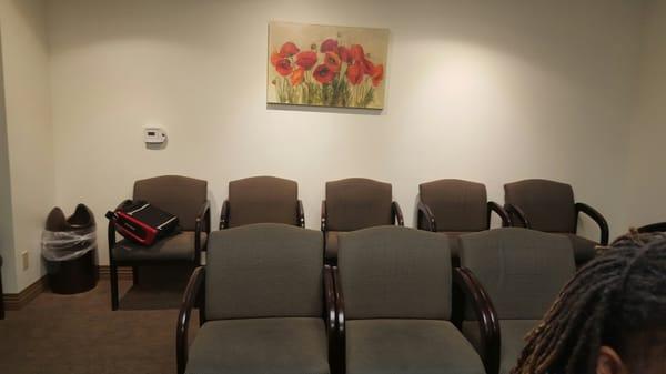 Wow. Empty waiting room on a Saturday morning :)