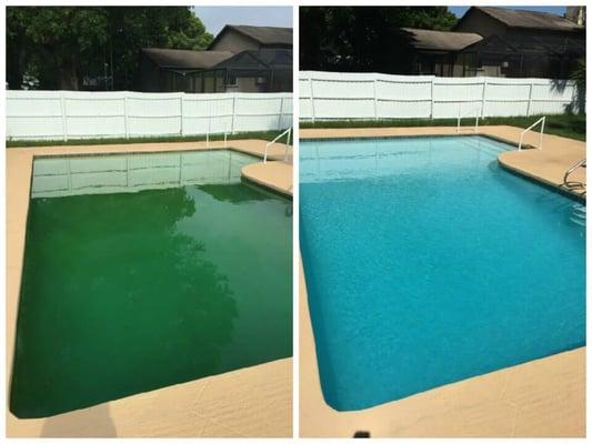 Just one of the many pools Marshall pool services saved.