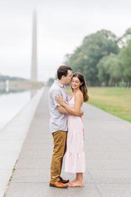 Washington Monument engagement photos