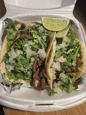 Steak tacos