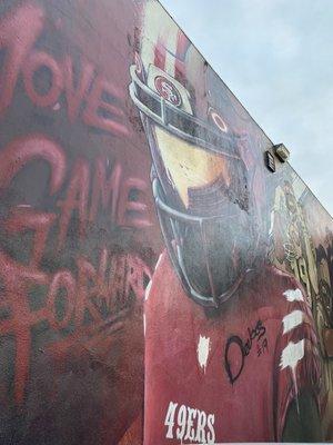 Move the game forward! @Deebo Samuel Mural WR #19 49ers! San Jose CA Sat 9/16/23