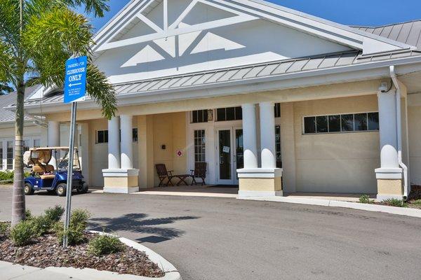 Entrance to Michael Saunders & Company's Bradenton IMG Academy Office. IMG Academy Real Estate, Homes, and Condos.