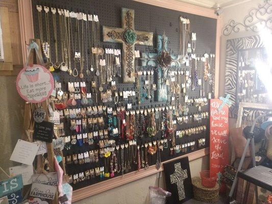 Wall of Jewelry