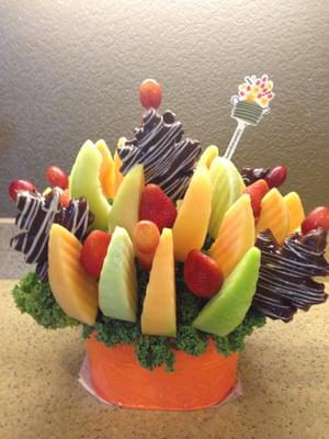 Thank you Crystal for the fruit arrangement. How thoughtful.