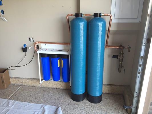 Whole house water filtration