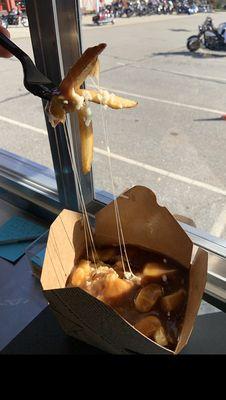 Double gooey cheese Poutine