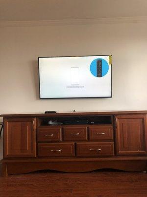 Tv mounting