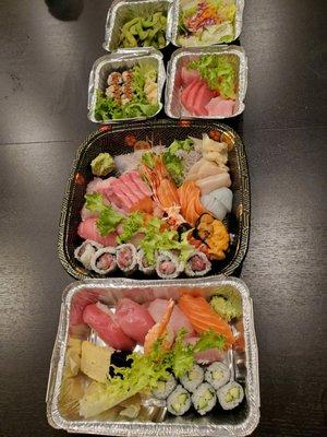 Omakase + Sushi and sashimi combo