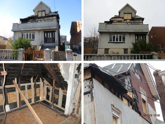 Emergency Stabilization and safening of vacant/burned out building.