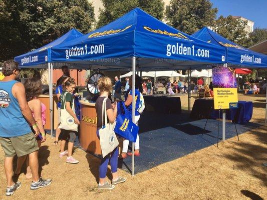 Our Golden 1 branch with their booth @ Farm-to-Fork 2016!