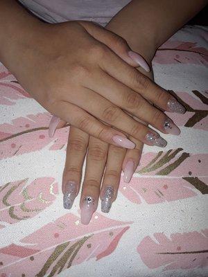 my sister's nails good job for a smaller shop 46 for this full set will def be trying myself soon