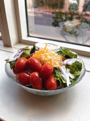 The salad that you can purchase individually or have with a delicious soup!