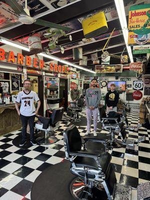 Warren's Barbers waiting for you