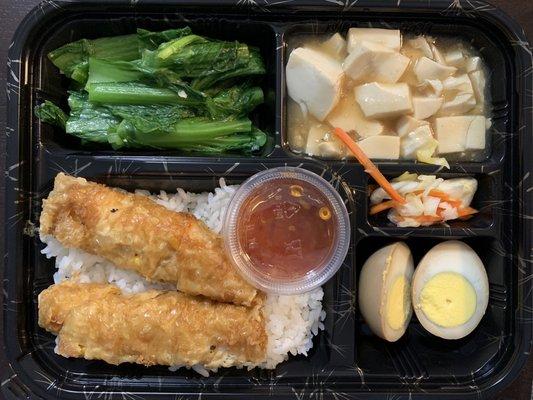 Fried Shrimp Roll Bento