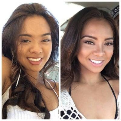 Before and after (Contouring) by Angela January