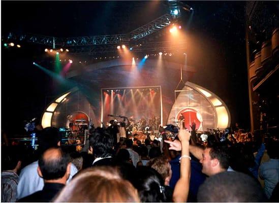 Scenic design for Boxing Tournament and Hip Hop Concert, Hammerstein Balllroom