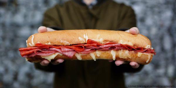 Ultimate. Cheesy. Garlic. Bread. It's an out of sandwich experience.