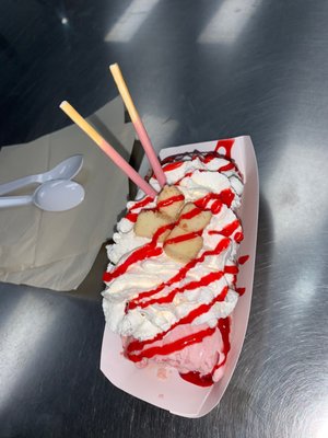 Strawberry Cheescake taco