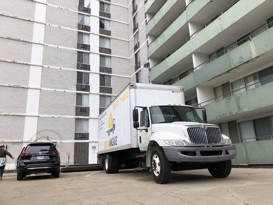 Moving a customer out of a 14 story apartment