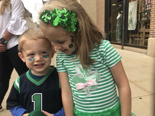 Notre Dame tailgate at Eddy Street Commons.