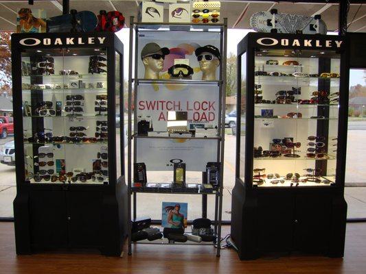 Sports Locker is one of the biggest Oakley eyewear dealers in the area!