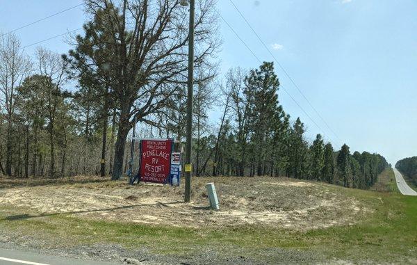 Signage out by the main road