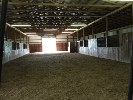 Indoor area for lessons