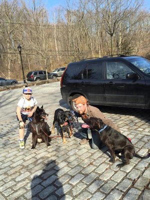 Hikes in the woods with lots of furry friends!