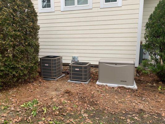 Cypress Landing - Two Bosch Split-Systems and Kohler Generator.