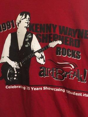 5/1/17. Homie Kenny Wayne Shepherd rocked ArtBreak as a student himself in 1991!