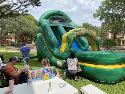 18ft tropical water slide