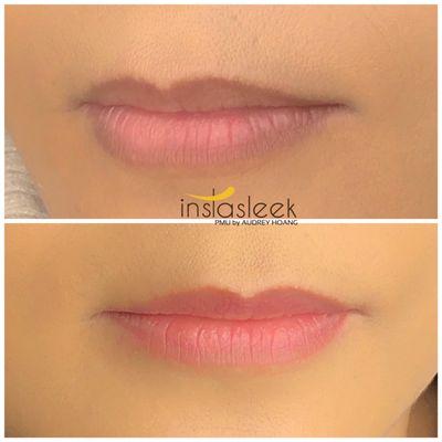 Healed Lips after color correction