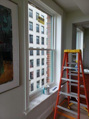 New Marvin Windows installed and custom-painted by our OSHA-certified crew.