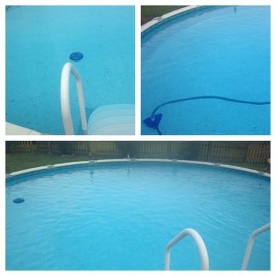 We clean, open and close above-ground and in-ground pools!