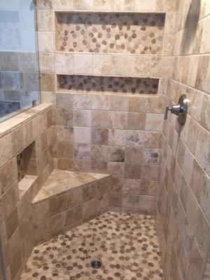 Shower in master bath