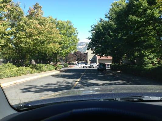 Hidden Driveway to the school! First left on La Loma after Juanipero