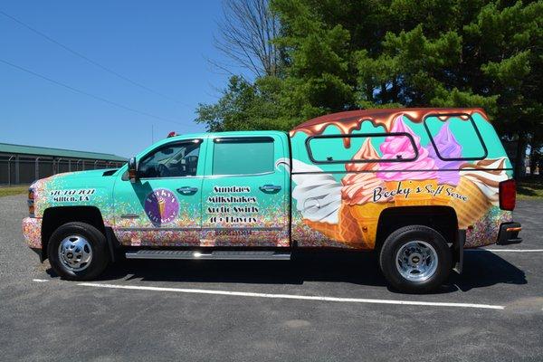 Becky's Soft Serve Truck Wrap