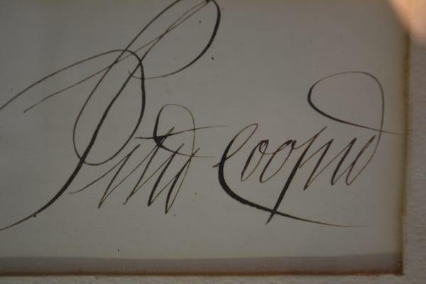 Peter Cooper signature