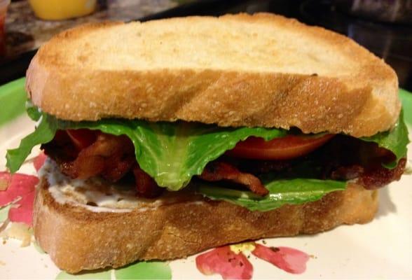 Made a delicious BLT with Duke's rustic sourdough!