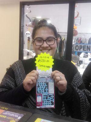 Welcome Carolina to Jodos Family of Lucky Winners!  $500 on Cross Word Instant.